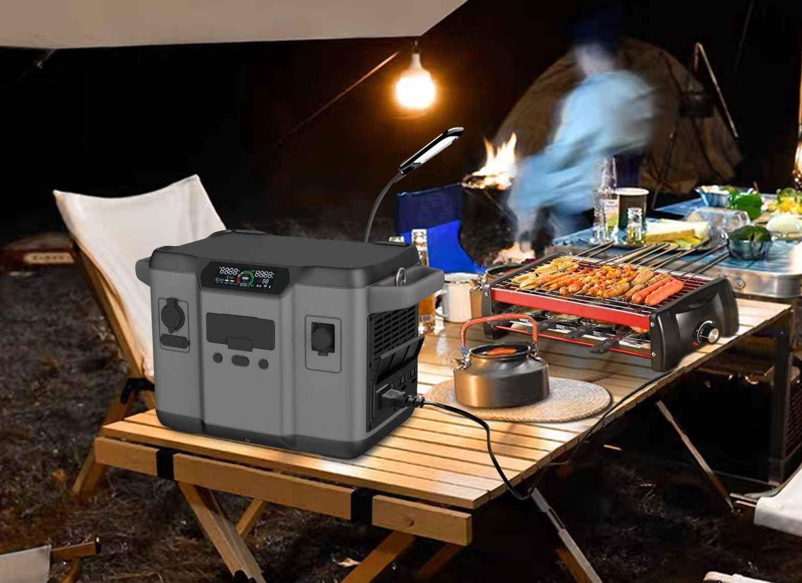 Generador solar d'alt rendiment de 1200 W per a càrrega de seguretat