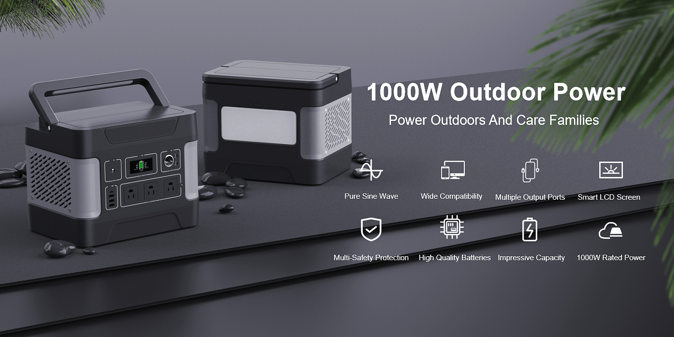 Generador solar de cicle profund de 1000 W per a la càrrega mòbil
